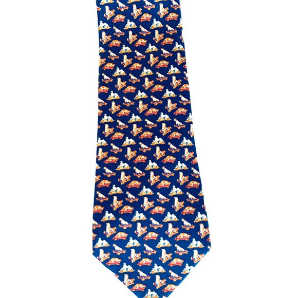 Salvatore Ferragamo XMAS FOX HUNT EQUESTRIAN 100% Silk Ties - Picture 10 of 16